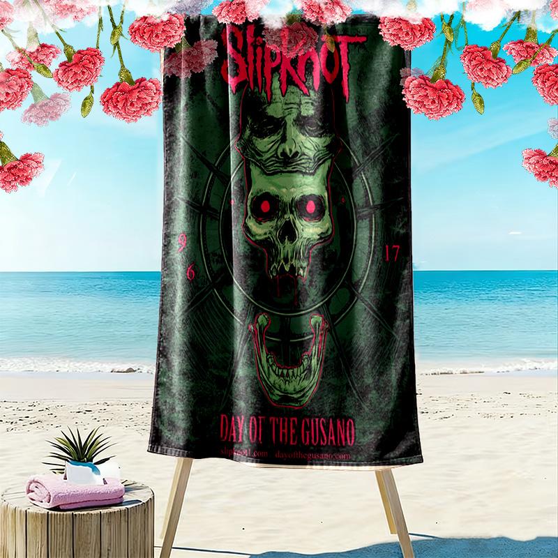 Slipknot: Rebellion beach towel soft beach swim Outdoor pool towel quick-drying swim towel Outdoor picnic beach mat printing Comfort Fashion