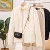 Winter new fleece thickened lazy wind jacket women's autumn and winter zipper cardigan sweater fleece jacket