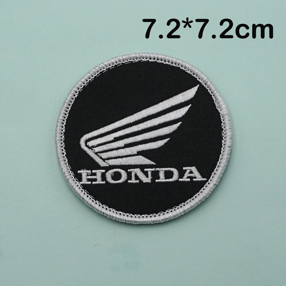 For Honda Crv CB400 CB650F CBF CBR250RR CRF SH300 NC750 Motorcycle Logo Embroidered Cloth Stickers Clothing Hole Patch Decal
