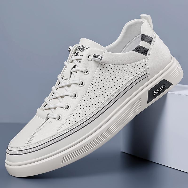 

FashionHigh Quality Men s Comfortable Casual Shoes, Small White Shoes, Fashion New Outdoor Hollow Out Breathable Trend Board Shoes 44 белый
