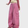 High Street Dopamine Dark Blue Unisex Wide-Leg Overalls - Thickened and Loose Fit for Autumn/Winter Casual Trend