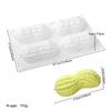 Molde de Silicona 3D de Grado Alimenticio con Diseño de Cacahuete para Pastel Mousse Francés, Chocolate, Repostería de Cocina, Herramienta de Pastelería