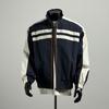 Mens Casual Oversized Workwear Jacket With Stand Collar Colorblock Design Windproof Water-Resistant