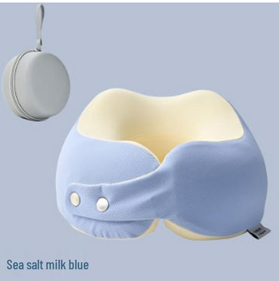 Memory Foam U-Shaped Travel Neck Pillow for Airplanes and Office Naps
