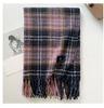Retro plaid Japanese and Korean atmosphere plaid scarf women's plaid series contrasting color warm shawl student scarf