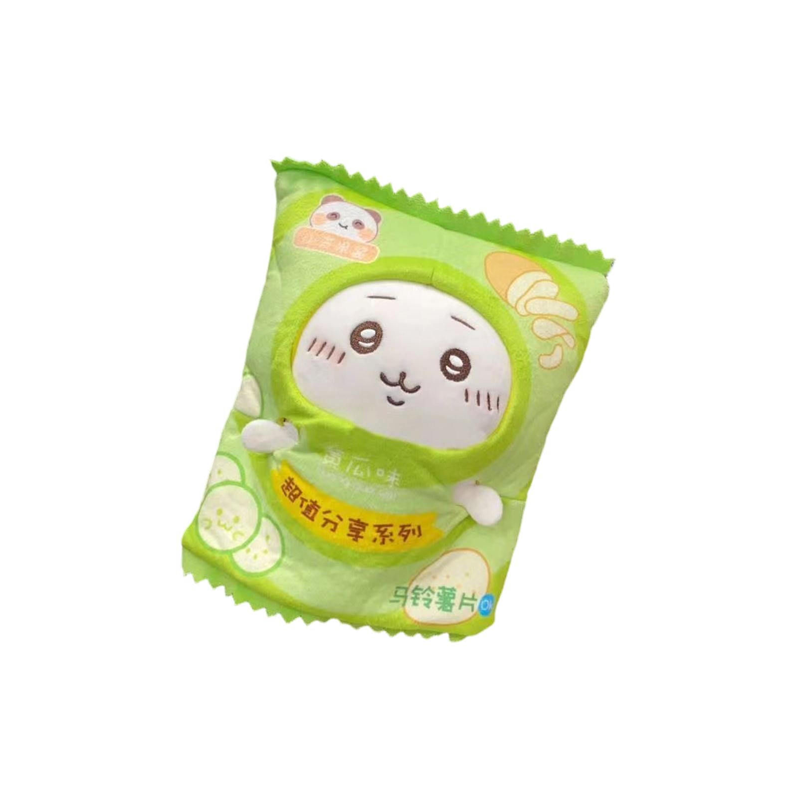 Cute Snack-Shaped Plush Toy Crossbody Bag - Multifunctional Burger/Chip-Inspired Shoulder Bag For Daily Use & Decoration One Size