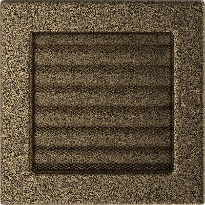 Vent Cover 17x17 Black and Gold with Blinds
