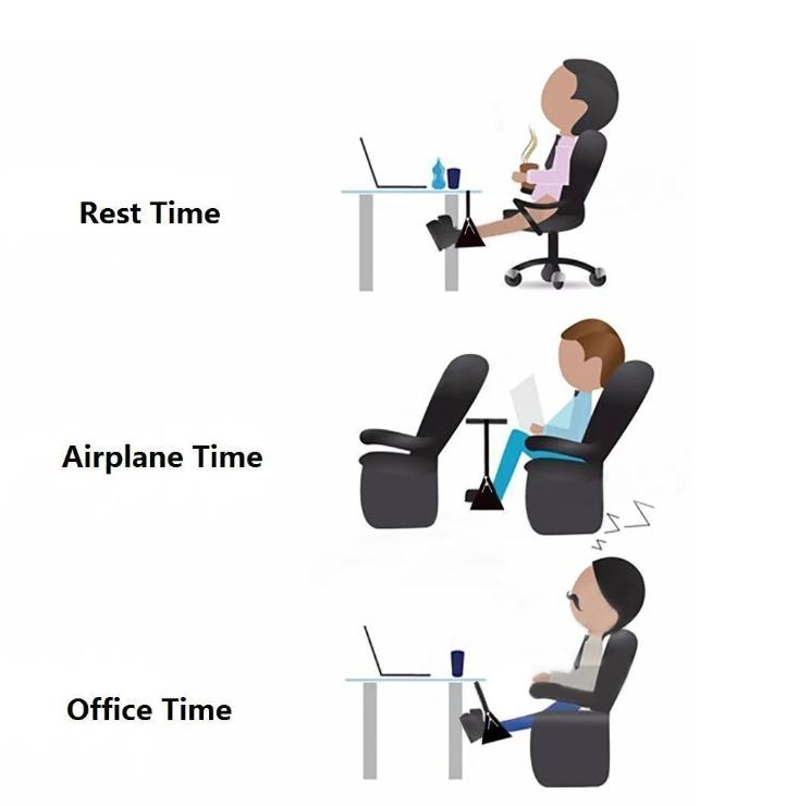 Airplane Foot Hammock, Foot Support, Relieve Foot Fatigue, Office Desk Foot Hammock, Travel Foot Support, Comfortable Foot Suspension Device
