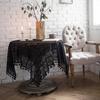Yun Retro American Crochet Tablecloth - Pastoral Knitted Round Cover & Photo Backdrop