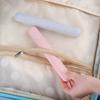 Travel Toothbrush Case, Portable Plastic Toothbrush Holder with Simple Stripes - Compact Storage for Travel,Bathroom, Camping &