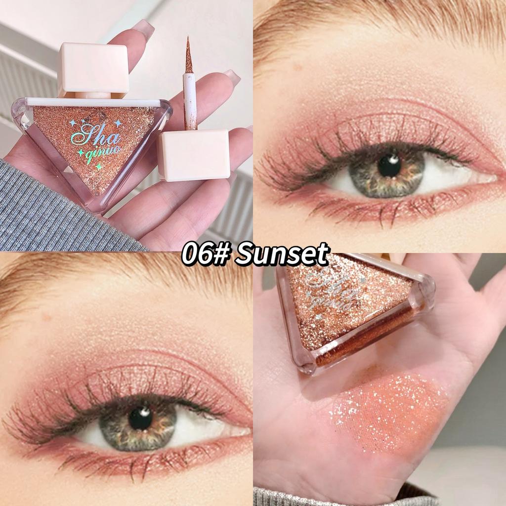 SHAQINUO Schimmernde und farbenfrohe Lidschattenflüssigkeit
