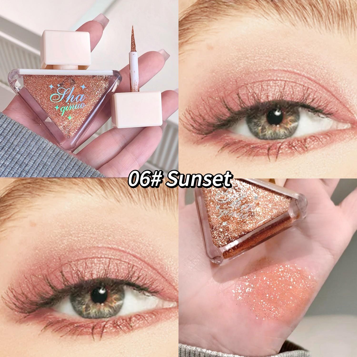 

SHAQINUO Блестящие и красочные жидкие тени для век