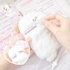 Kawaii Plush Card Holder Fashion Cute Cartoon Rabbit Puppy Style Kpop Idol Photocard Holder Keychain Lovely Bus Card ID Card Organizer