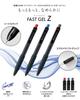 Faber-Castell Fast Gel Z Gel Ink Ballpoint Pens, 0.5mm, Black, Pack of 10, 27111023