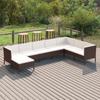 Day and Night - Day and Night Garden Furniture Set 8 Pieces and Brown Synthetic Rattan Cushions