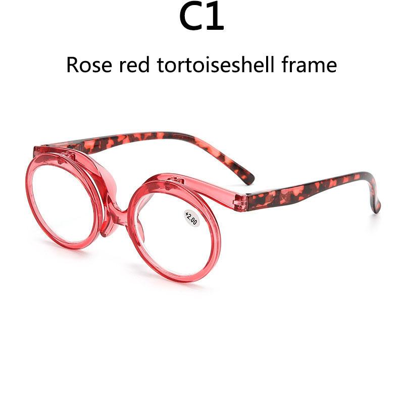 

BOYSEEN Откидные очки для чтения Мужские очки для дальнозоркости Женские очки для макияжа Дальнозоркость +200