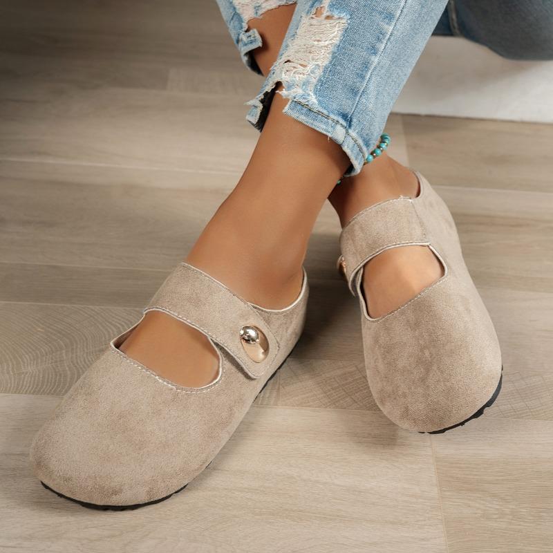 

Fashion Baotou French fashion women s 2025 New Spring and Summer one-foot flat Mary soft-soled half slippers 43