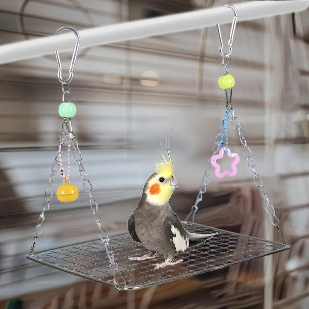 Vogel Sitzstange Plattform Käfigzubehör Dekoration Hängende Kreative Papageien Hängematte für Nymphensittich