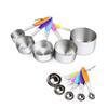 Measuring Spoon Set With Anti-Slip Silicone Handles Stainless Steel Food Grade Spoon Baking And Cooking Cups Portable Storage