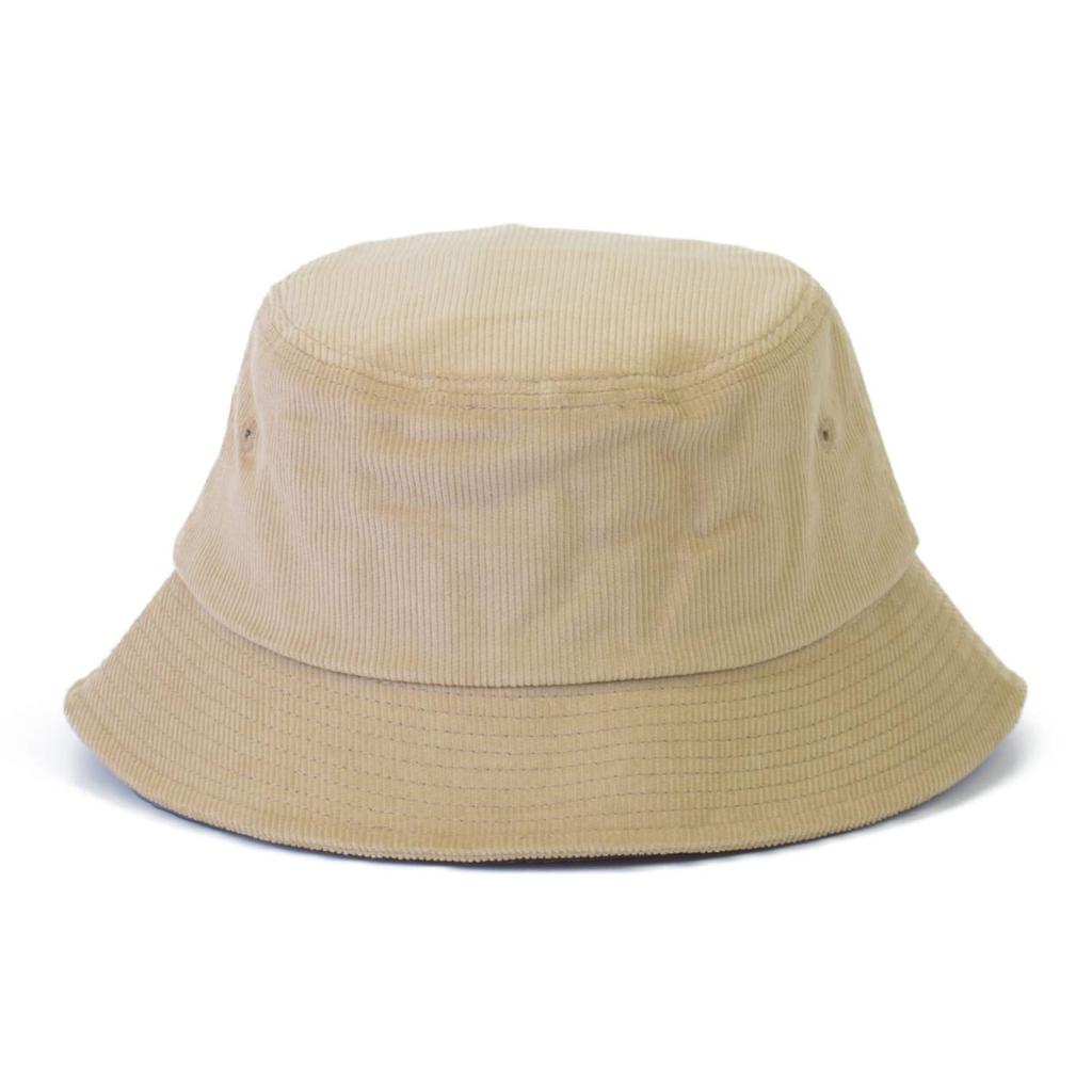 Manhattan Portage Corduroy Bucket Logo Cap Hat, Hat, (006 Beige)
