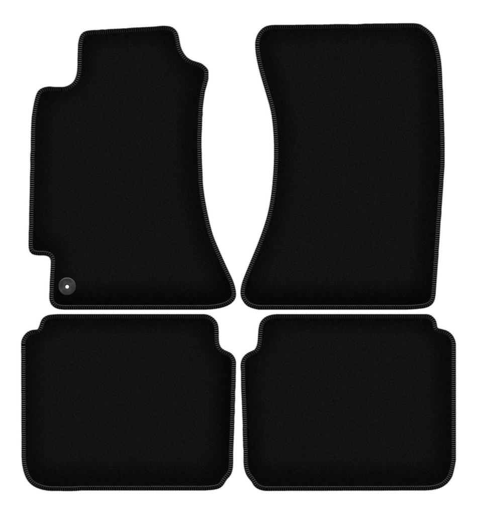 BASIC Black Velour Floor Mats For: Subaru Legacy III B4 Station Wagon, Sedan (1998-2003)