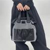 Y2K Mesh Spice Girl Handbag Large Capacity Multi-Pocket Retro Multi-Function Messenger Backpack