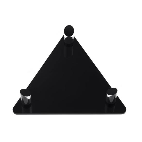 

Ball Stand Stable Thickened Hollow Triangle Soccer Solid Display Acrylic Design Fall-resistant Volleyball Holder Ball чорний