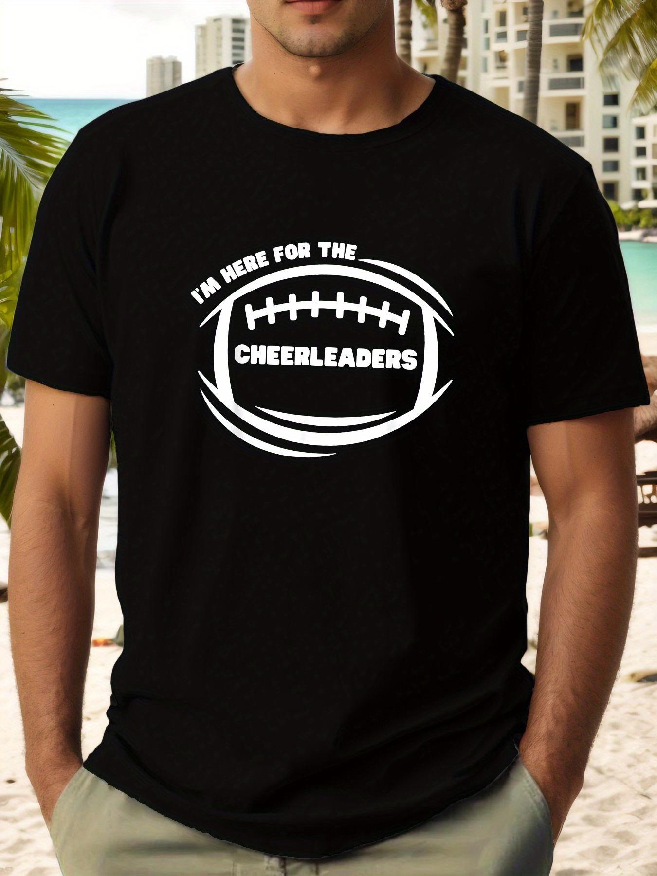 

CHEERLEADERS Football Print Summer Simple Stylish Short-Sleeve T-shirt XXL