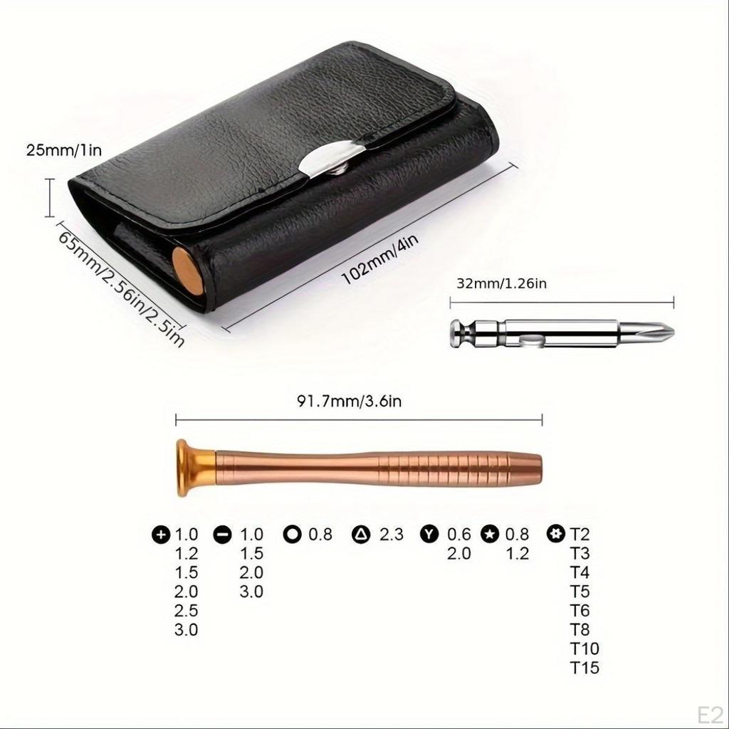 25-in-1 Schraubendreher-Set Mini-Reparaturwerkzeug-Kit, Robust, mit Aufbewahrungstasche Präzision