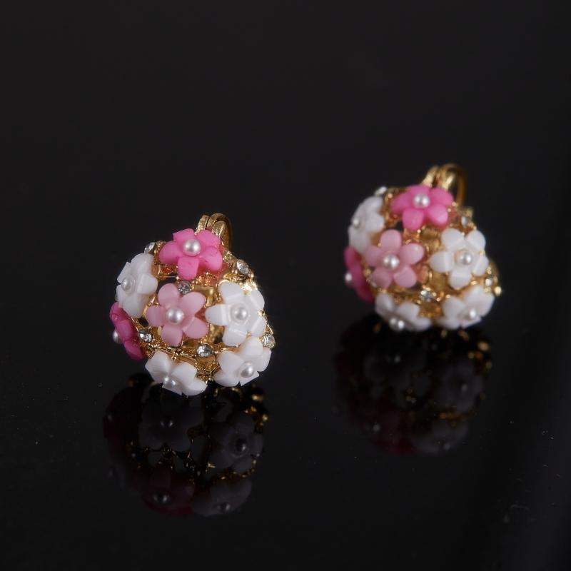 Vintage Cute Romantic Exquisite Flower Earrings Women's Elegant Temperament High-end Luxury Trendy Zircon Accessories