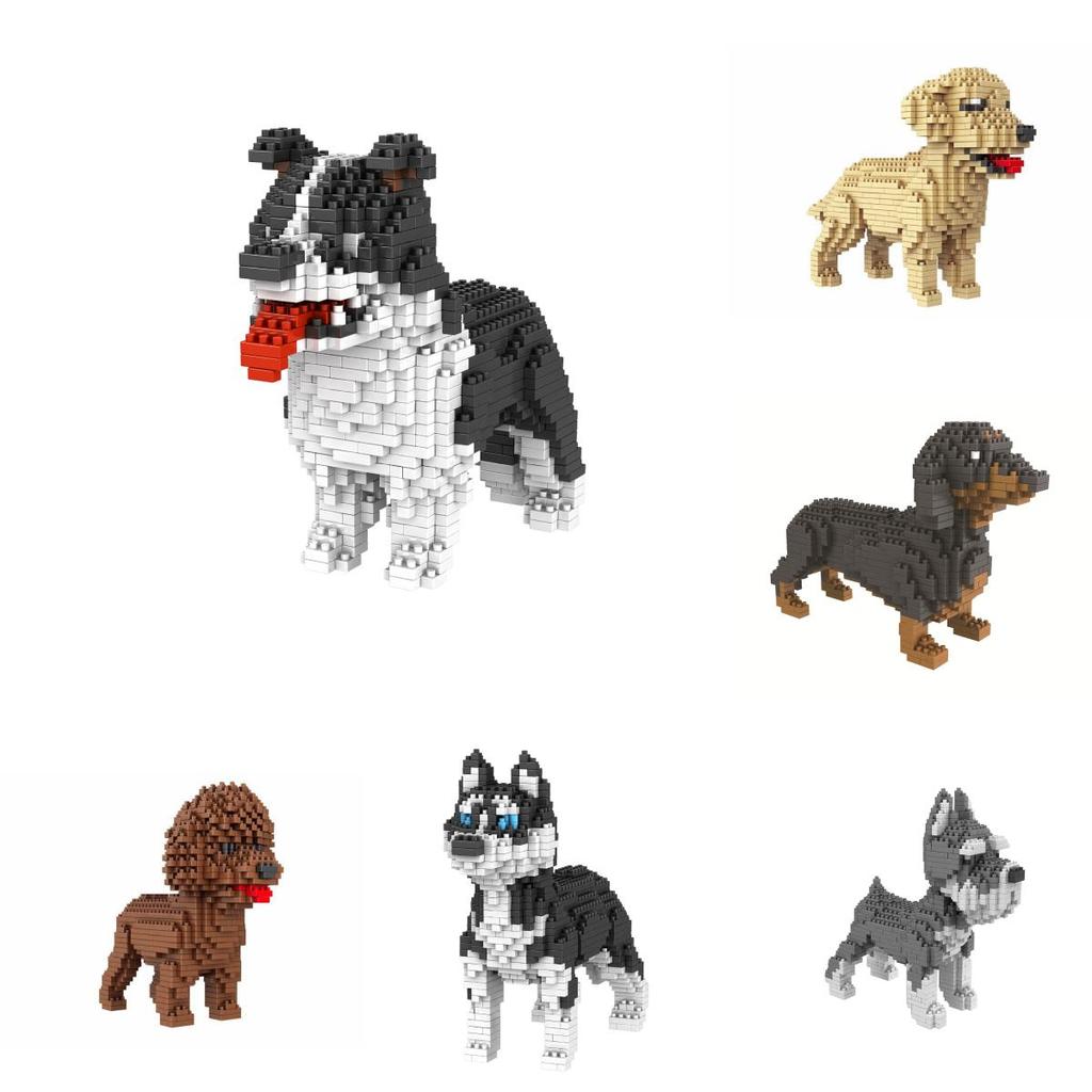 Poodle Poodle Or Dog Figure To Assemble With Nanoblocks Pieces Toys Children
