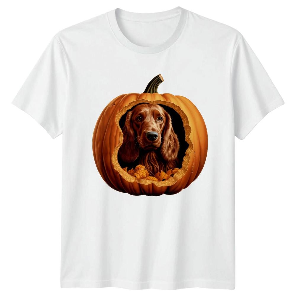 Irish Setter Pumpkin Halloween TShirt Dog Halloween Gift For Him And Her S