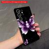 2DFlat Samsung Phone Case Purple Butterfly Sparkle Night Sky Design Applicable To Galaxy S23 S24 S25ULTRA S26 A12 A14 A15 A16 A54 A55