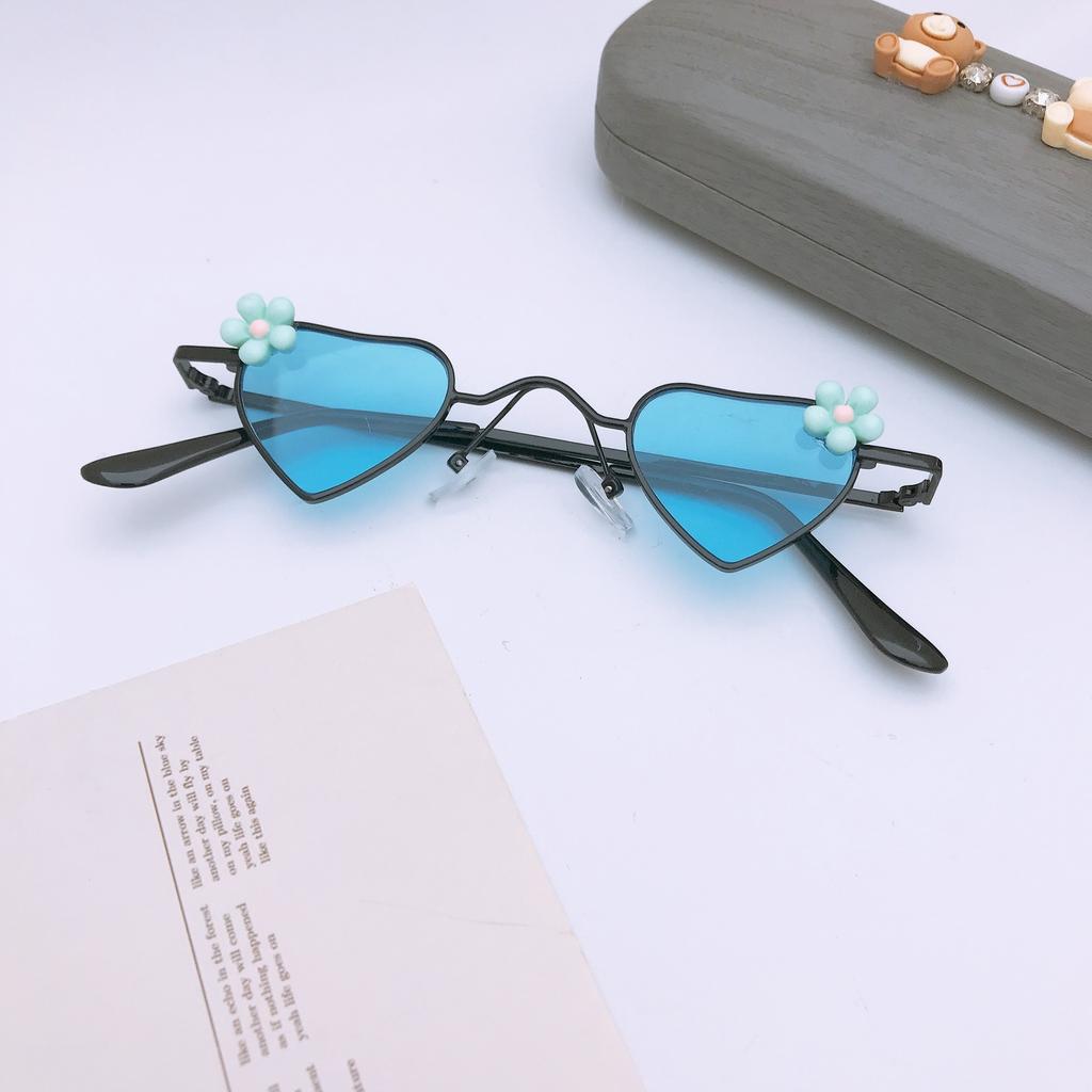 Diy Metal Children'S Sunglasses Travel Sunscreen Uv Protection Cute Baby Sunglasses Glasses Batch
