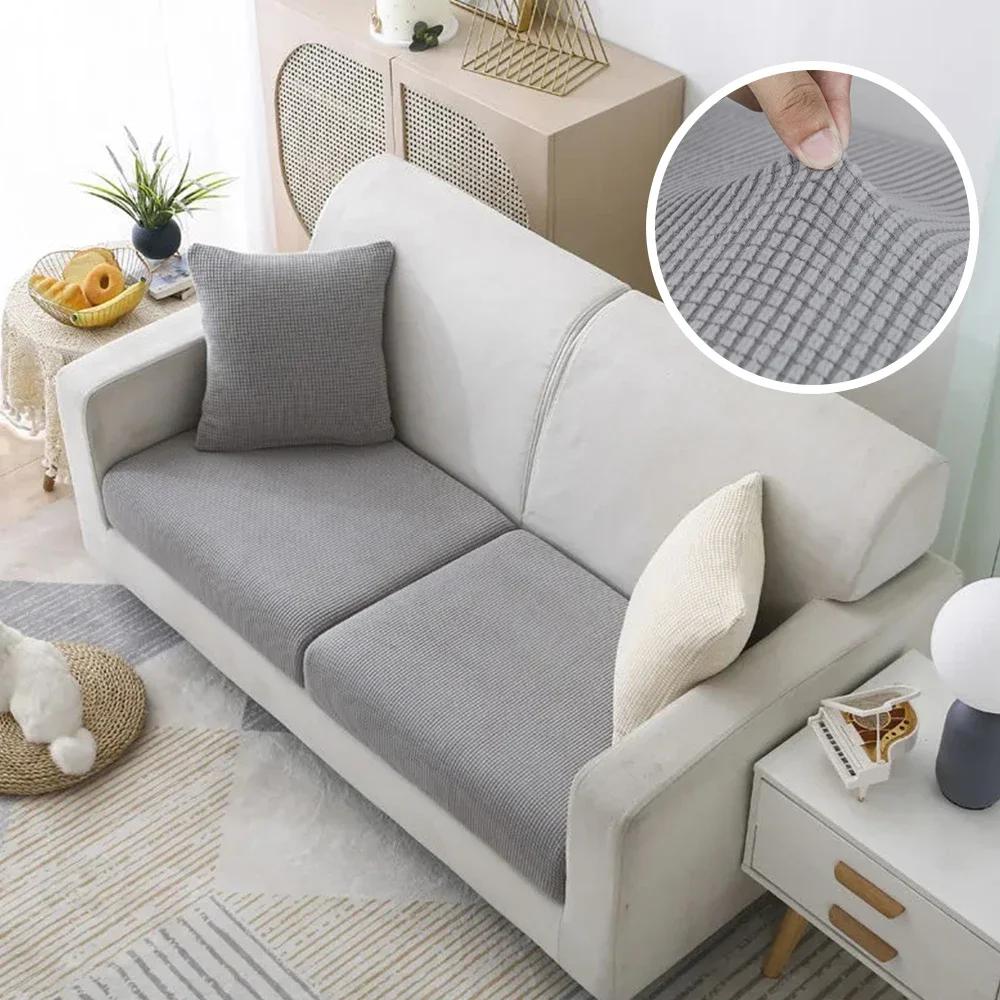 Jacquard Pure Sofa Covers Polar Fleece Stretch Sofa Seat Covers Removable Couch Case Furniture Protector Chaise Lounge Home