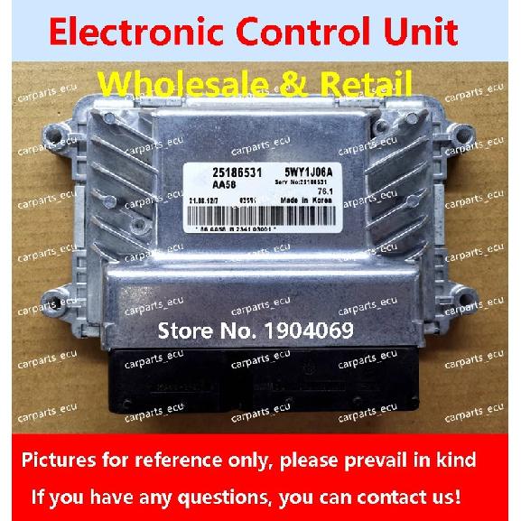ECU Chevrolet Cruze Car Engine Computer Board Electronic Control Unit For car 25186531 5WY1J06A/25190451/25191487 25186531