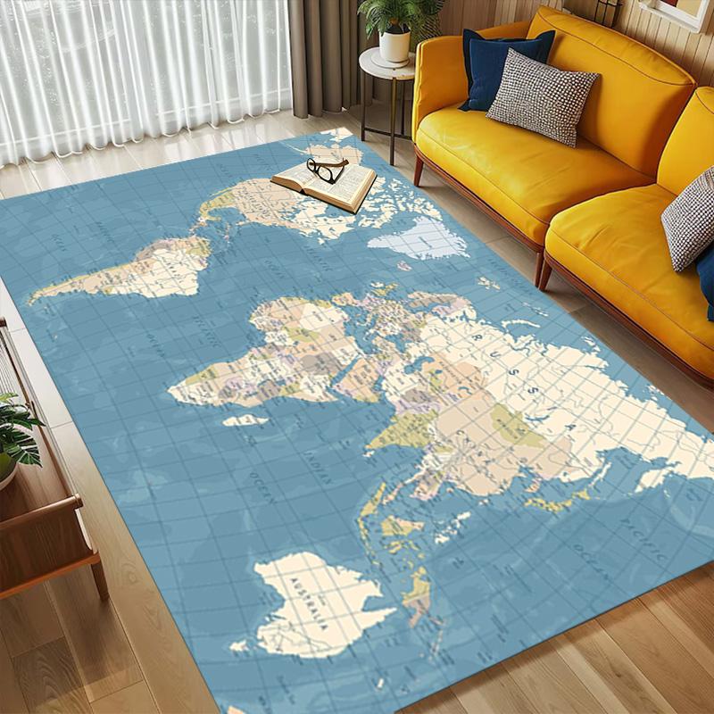 Mapa světa Obývací pokoj Protiskluzový koberec Měkký koberec Do ložnice Herní místnost Pohovka Kancelář Domácí dekorace Rohožka Vánoční dárek C9302058