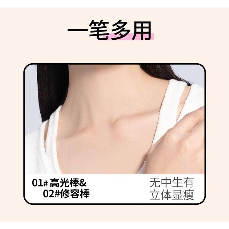 VEECCI - Fotoğrafçının Çift Uçlu Kontür / Aydınlatıcı / Allık Kalemi - 3 Çeşit