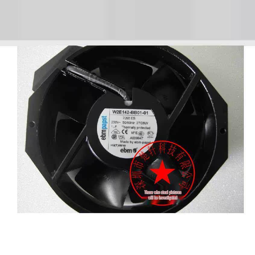 W2E142-BB05-01 115V High-Temp Resistant Fan, 172x150x38mm, German Import W2E142-BB05-01 Plastic Blade