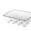 Clear Egg Holder Refrigerator Storage Container Crate Bin Sturdy Accessory for Kitchen Versatile