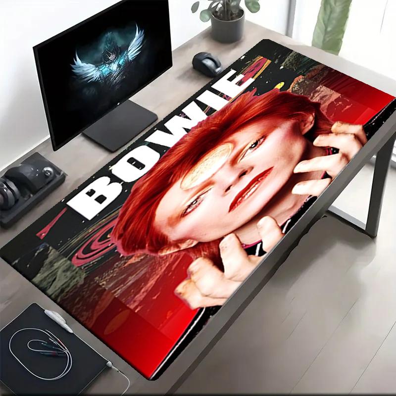 David Bowie Theme Mouse Pad, Non Slip Rubber Base, Multifunctional Office & Home Decor, Perfect for Workspace Personalization.