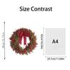 Christmas Simulation Green Plant Money Leaf Wreath Vine Ring Home Window Door Hanging Decoration 40cm