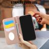 Crossbody Strap Mirror Wallet with Card Holder Phone Case for IPhone 16E 16 15 14 Pro Max 13 12 11 7 8 Plus  Leather Flip Cover