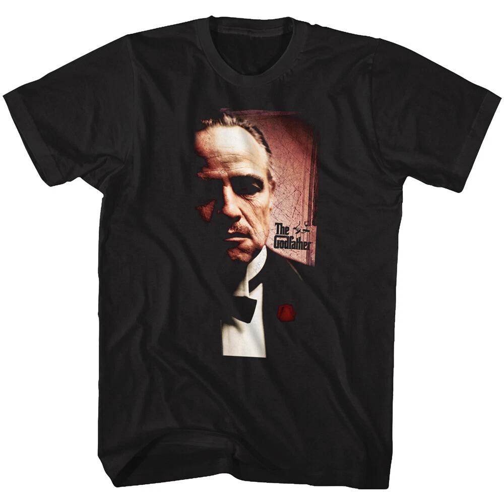 The Godfather Movie Logo Marlon Brando The Don Photo Men s T Shirt L