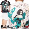 Battou Musume Karakuri Tamashii Japanese Pattern T-Shirt, Men's, Short Sleeve, Rin, 252138-20, Black-XL