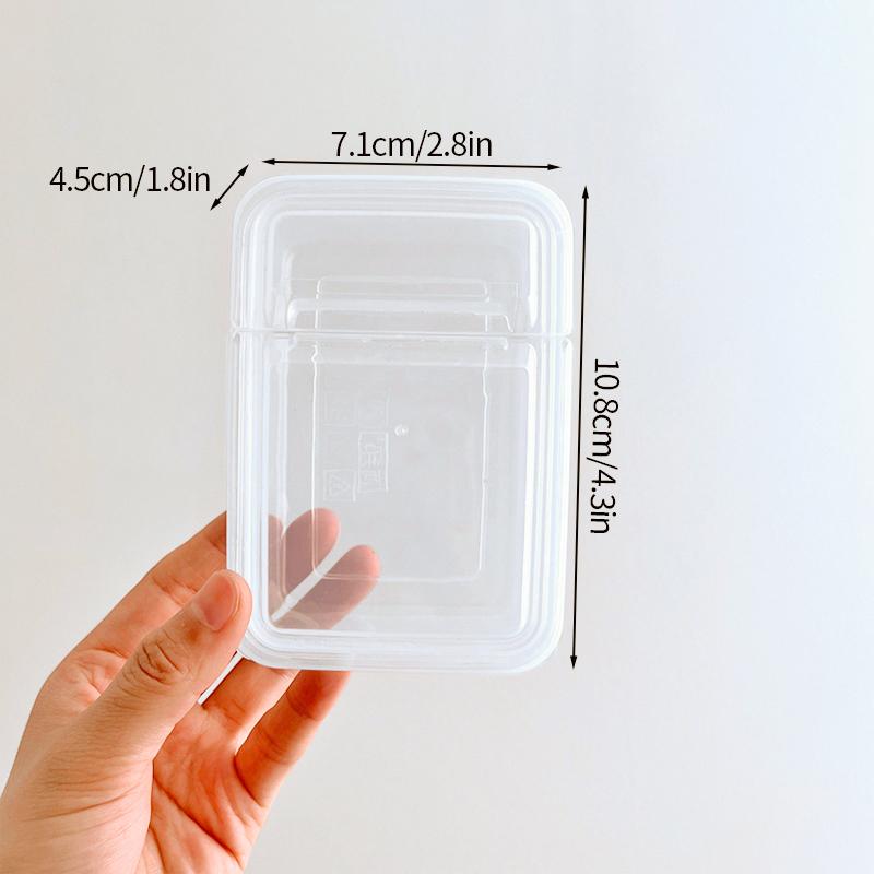 Transparent Plastic Storage Box Photocards Small Card Storage Box Organizer Kpop Photocard Storage Box Small Card Storage Box