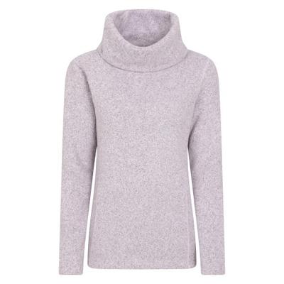 Blusa de Lã com Gola Drapeada Feminina