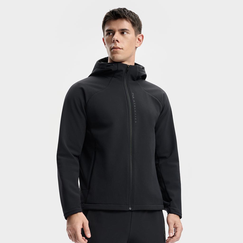FILA Fitness Series Simple Casual Sports Versatile Comfortable Hooded Woven Jacket Men Jacket A11M541706FBK