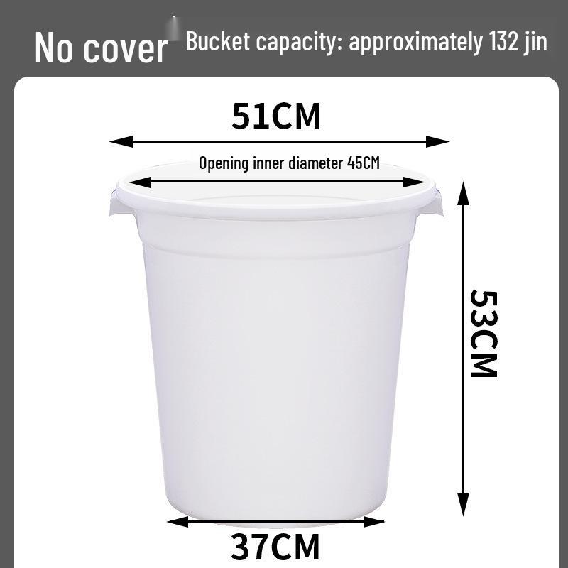 Large Food-Grade Plastic Water Storage Bucket - Extra Capacity & Thickened Design