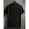 European Sizes Men'S Fashion Casual Trendy Graphic Tee with Cute Cartoon Black Cat Family Floral Print Adult Male Streetwear Holiday Gift Daily Wear